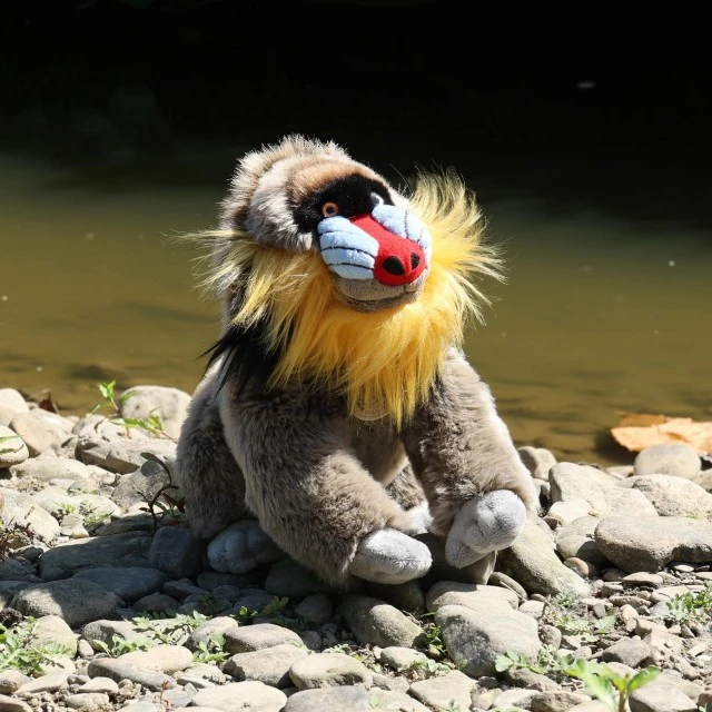 Λούτρινο οικολογικό παιχνίδι Mandrill με όρθιο ύψος 28 εκ.