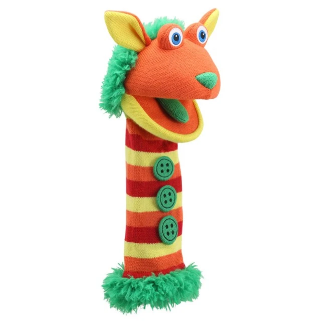 Κούκλα κουκλοθεάτρου Sock Monster Buttons 38 εκ.