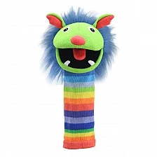 Κούκλα κουκλοθεάτρου Sock Monster Rainbow 38 εκ.