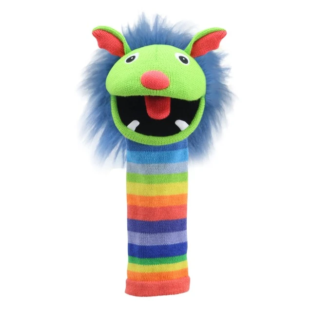 Κούκλα κουκλοθεάτρου Sock Monster Rainbow 38 εκ.