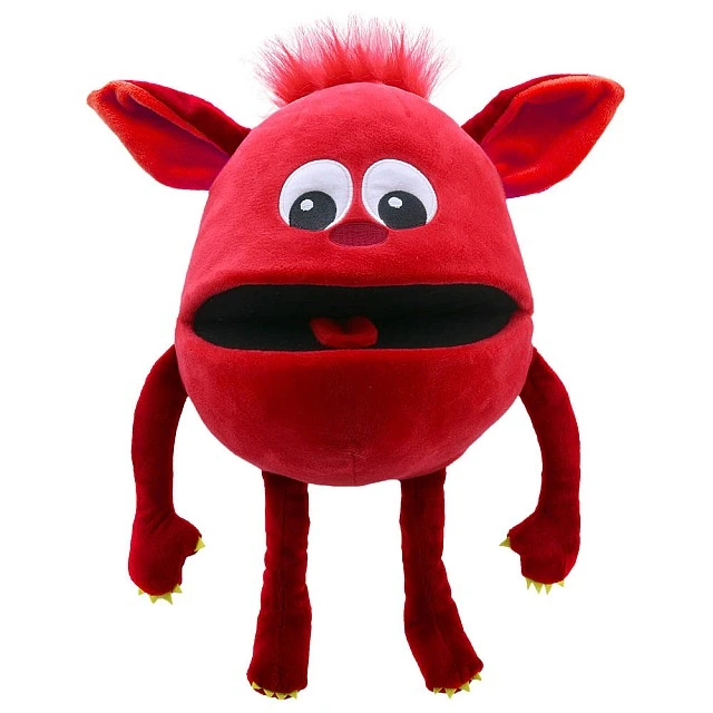 Κούκλα θεάτρου Baby Monster κόκκινη 35 εκ.