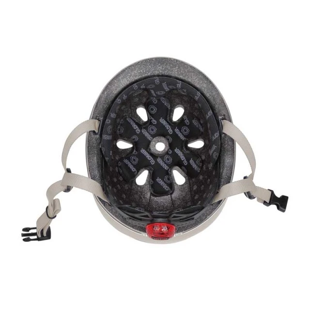 Παιδικό Κράνος Σκούτερ Globber Go Up Lights, XXS/XS (45-51cm) - Γκρι