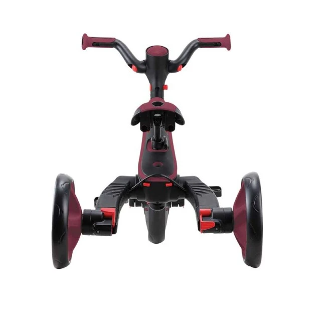 Παιδικό τρίκυκλο 4 σε 1 GLOBBER EXPLORER TRIKE ΠΤΥΣΣΟΜΕΝΟ, πτυσσόμενο, μπορντό χρώμα
