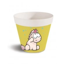 Γλάστρα μπαμπού - Theodor the unicorn, κίτρινο