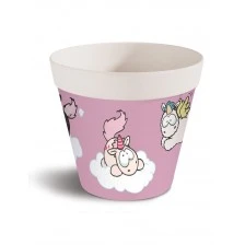 Γλάστρα μπαμπού - Theodor the unicorn, ροζ