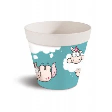 Γλάστρα μπαμπού - Theodor the unicorn, μπλε