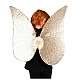 Λαμπερά χρυσά φτερά με πούλιες για μεταμορφώσεις παραμυθιού, 54 εκ.