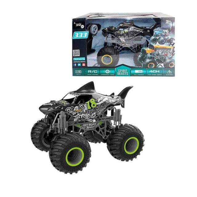Jeep "Shark" για ακροβατικά, με τηλεχειριστήριο, γκρι 1:16