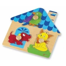 Ξύλινο παζλ - σπίτι