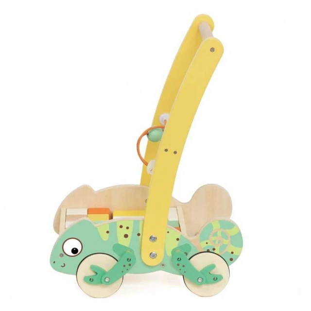 Ξύλινη στράτα Classic World Chameleon με ξύλινα τουβλάκια για μωρά
