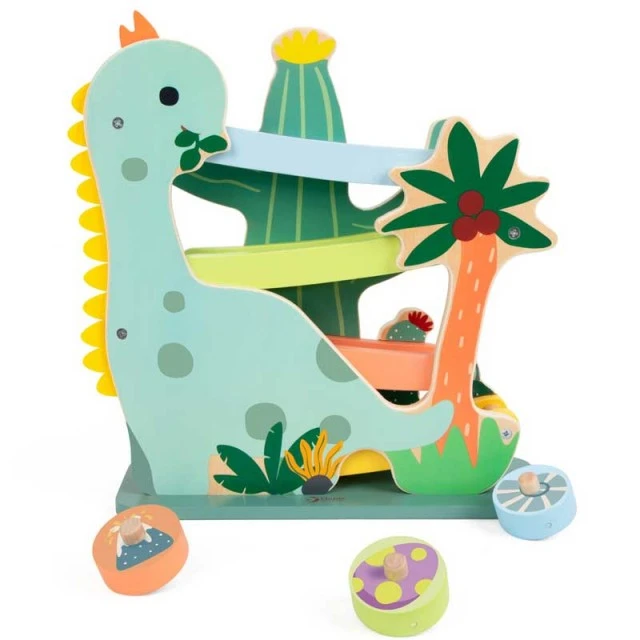 Ξύλινο παιχνίδι - τσουλήθρα Dinosaur Classic World