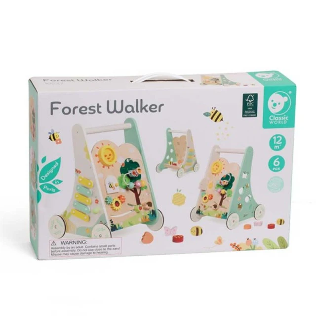 Ξύλινος Περιπατητής Classic World Forest World με Δραστηριότητες