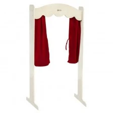 Ξύλινο περίπτερο για παιδικό κουκλοθέατρο