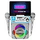 Ηχείο Bluetooth καραόκε με 2 μικρόφωνα και λάμπα LED, λευκό