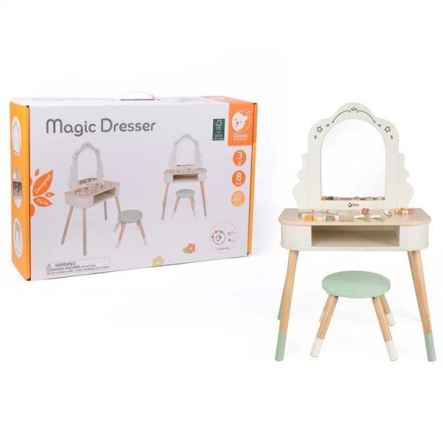 Παιδική ξύλινη τουαλέτα με καθρέφτη Magic Dresser Classic World