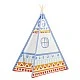 Παιδική ινδική σκηνή Classic World - Tipi blue