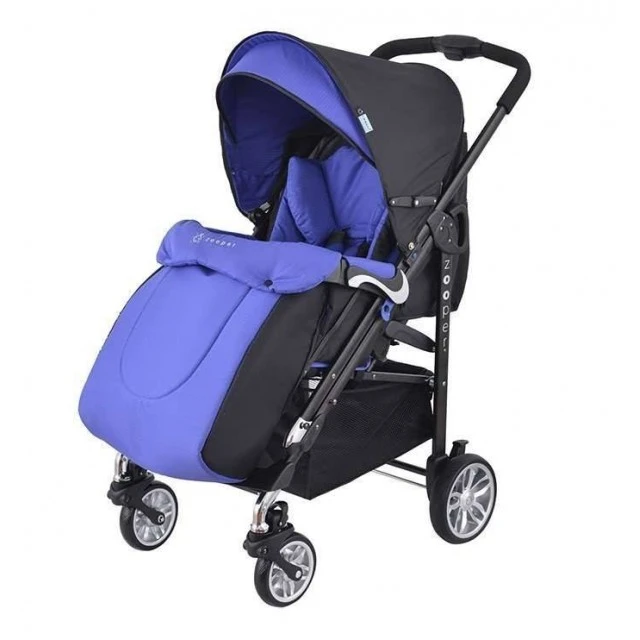 Καρότσι Zooper Waltz Royal Blue Plaid, σε συνδυασμό με μπλε βασιλικό και μαύρο