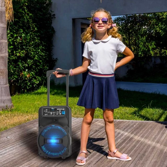 Φορητό ηχείο με φώτα LED και μικρόφωνο, Groove119