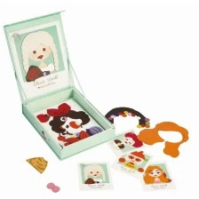 Παιδικό μαγνητικό παιχνίδι με ένα κορίτσι - διαφορετικά επαγγέλματα