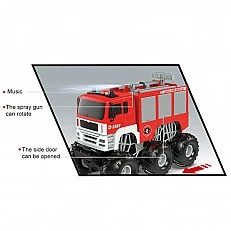Παιδικό πυροσβεστικό όχημα Crazon με ήχους, φώτα και εφέ καπνού, τηλεχειριστήριο
