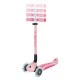 Globber Go Up Deluxe Flash Lights παιδικό αναδιπλούμενο σκούτερ με γονικό έλεγχο, ροζ