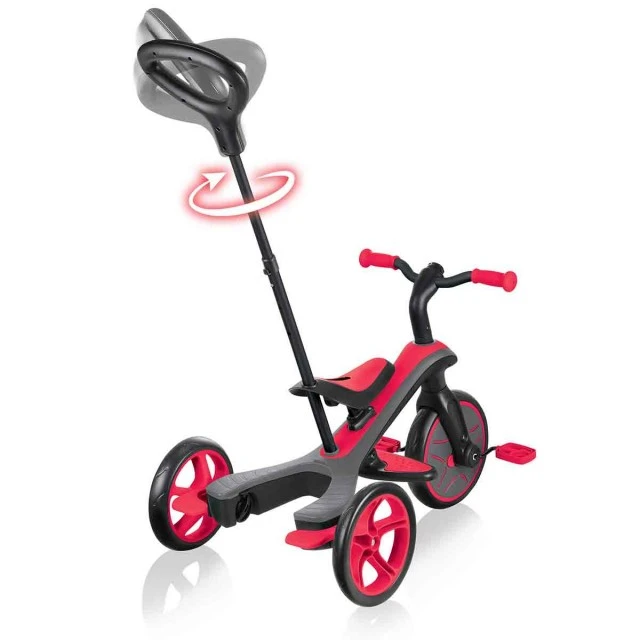 Παιδικό τρίκυκλο 3 σε 1 Globber Trike Explorer - κόκκινο