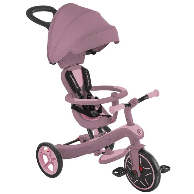 Παιδικό τρίκυκλο 4 σε 1 GLOBBER EXPLORER TRIKE ECOLOGIC, μούρο