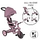 Παιδικό τρίκυκλο 4 σε 1 GLOBBER EXPLORER TRIKE ECOLOGIC, μούρο