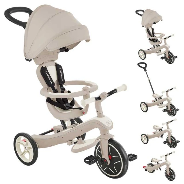 Παιδικό τρίκυκλο 4 σε 1 GLOBBER EXPLORER TRIKE ECOLOGIC, καρύδα