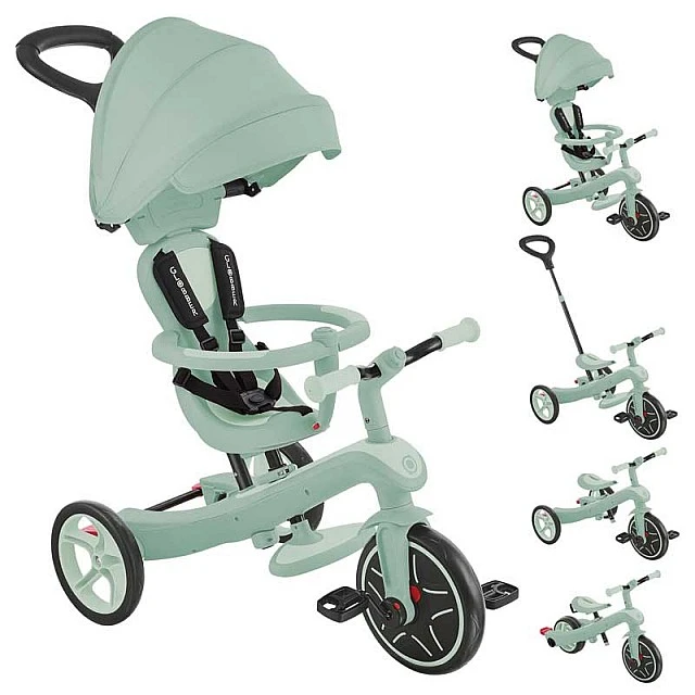 Παιδικό τρίκυκλο 4 σε 1 GLOBBER EXPLORER TRIKE ECOLOGIC, φιστίκι