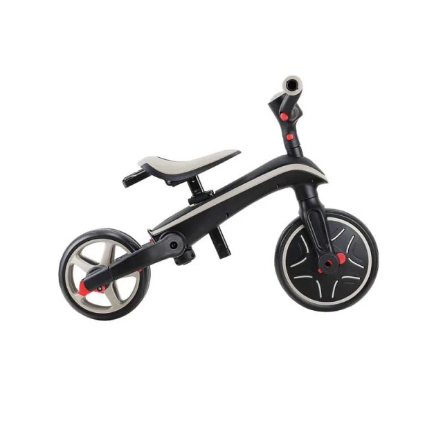 Παιδικό τρίκυκλο 4 σε 1 GLOBBER EXPLORER TRIKE FOLDABLE, αναδιπλούμενο, μπεζ χρώμα