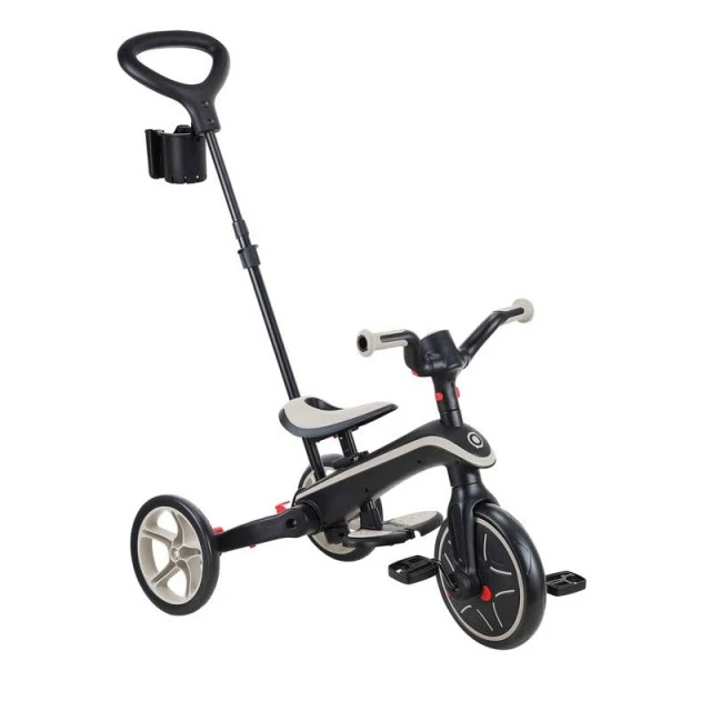Παιδικό τρίκυκλο 4 σε 1 GLOBBER EXPLORER TRIKE FOLDABLE, αναδιπλούμενο, μπεζ χρώμα