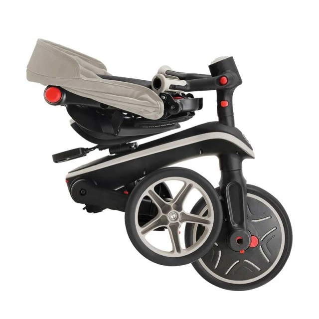 Παιδικό τρίκυκλο 4 σε 1 GLOBBER EXPLORER TRIKE FOLDABLE, αναδιπλούμενο, μπεζ χρώμα