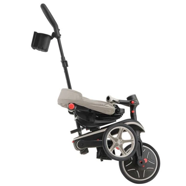 Παιδικό τρίκυκλο 4 σε 1 GLOBBER EXPLORER TRIKE FOLDABLE, αναδιπλούμενο, μπεζ χρώμα