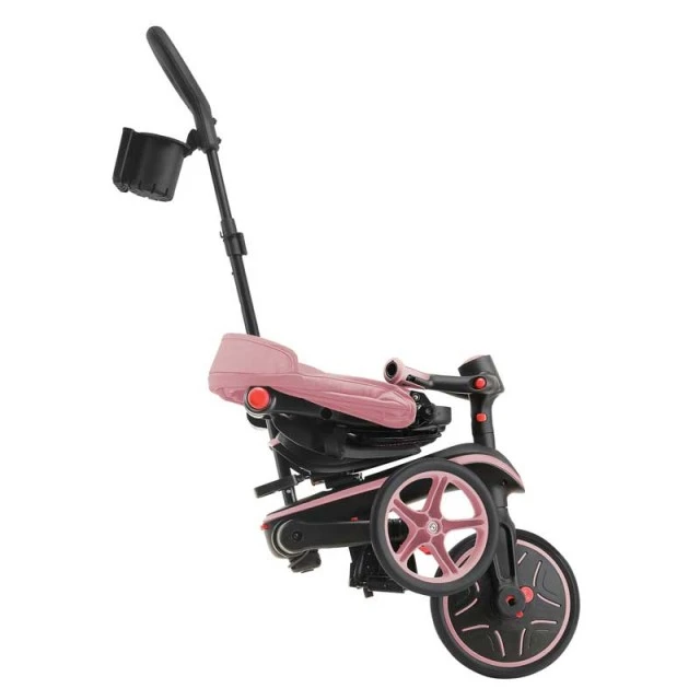 Παιδικό τρίκυκλο 4 σε 1 GLOBBER EXPLORER TRIKE FOLDABLE, αναδιπλούμενο, ροζ χρώμα