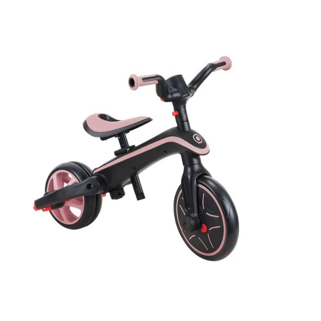 Παιδικό τρίκυκλο 4 σε 1 GLOBBER EXPLORER TRIKE FOLDABLE, αναδιπλούμενο, ροζ χρώμα