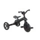 Παιδικό τρίκυκλο 4 σε 1 GLOBBER EXPLORER TRIKE FOLDABLE, αναδιπλούμενο, γκρι-μαύρο χρώμα