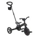 Παιδικό τρίκυκλο 4 σε 1 GLOBBER EXPLORER TRIKE FOLDABLE, αναδιπλούμενο, γκρι-μαύρο χρώμα