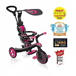 Παιδικό τρίκυκλο 4 σε 1 Globber Trike Explorer, ροζ