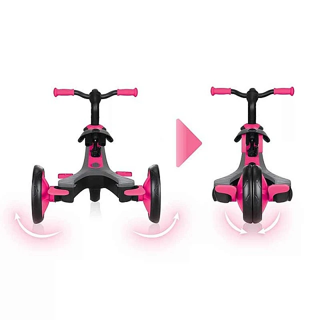 Παιδικό τρίκυκλο 4 σε 1 Globber Trike Explorer, ροζ