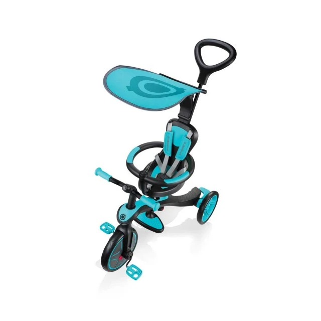 Παιδικό τρίκυκλο 4 σε 1, Globber Trike Explorer μπλε-πράσινο