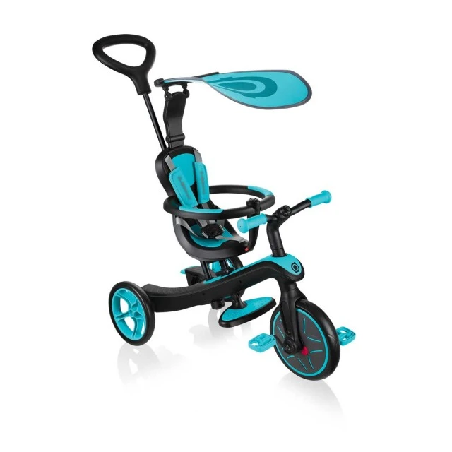 Παιδικό τρίκυκλο 4 σε 1, Globber Trike Explorer μπλε-πράσινο