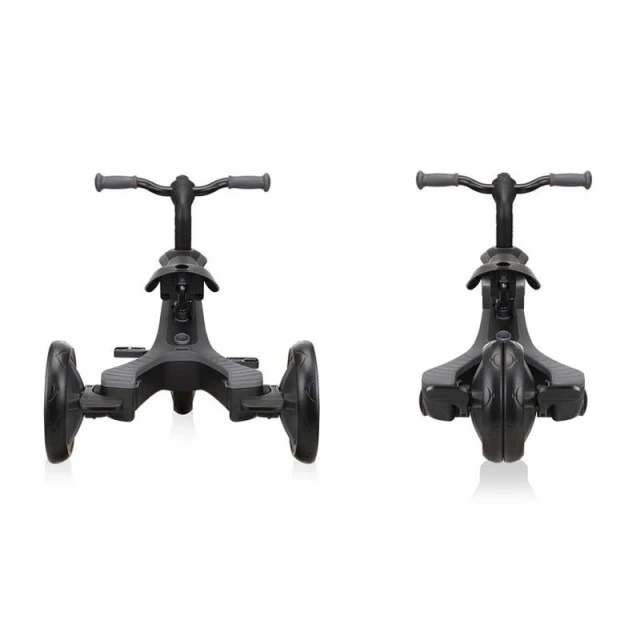 Παιδικό τρίκυκλο Globber Explorer Trike 4 σε 1 Deluxe Play - μαύρο