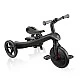 Παιδικό τρίκυκλο Globber Explorer Trike 4 σε 1 Deluxe Play - μαύρο
