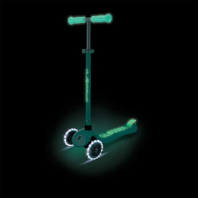 Παιδικό πατίνι με φωτιζόμενους τροχούς PRIMO PLUS GLOW LIGHTS, χρώμα μέντας