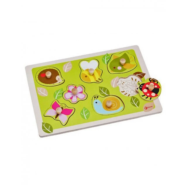 Παιδικό ξύλινο παζλ - κήπος