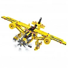 Παιδικό σετ κατασκευών 2 σε 1 Ανατρεπόμενο φορτηγό και αεροπλάνο - 361 τεμάχια