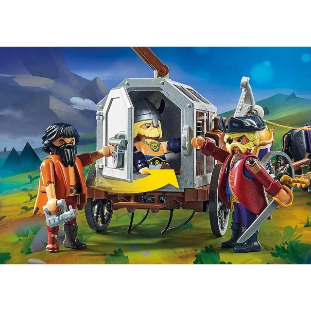 Παιδικό σετ κατασκευής Playmobil, ο Τσάρλι με το βαγόνι της φυλακής