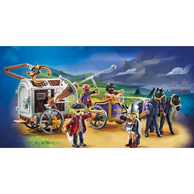 Παιδικό σετ κατασκευής Playmobil, ο Τσάρλι με το βαγόνι της φυλακής