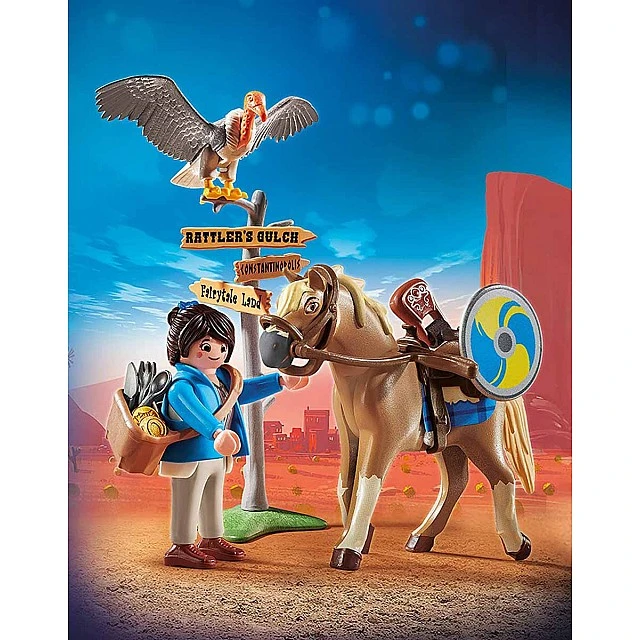 Παιδικό σετ κατασκευών Playmobil, Marla με άλογο